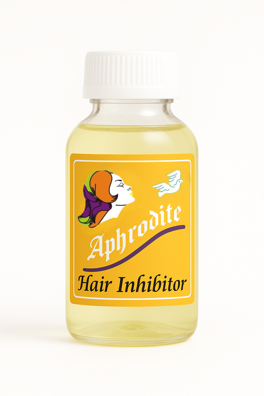 bottle of Aphrodite Hair inhibitor